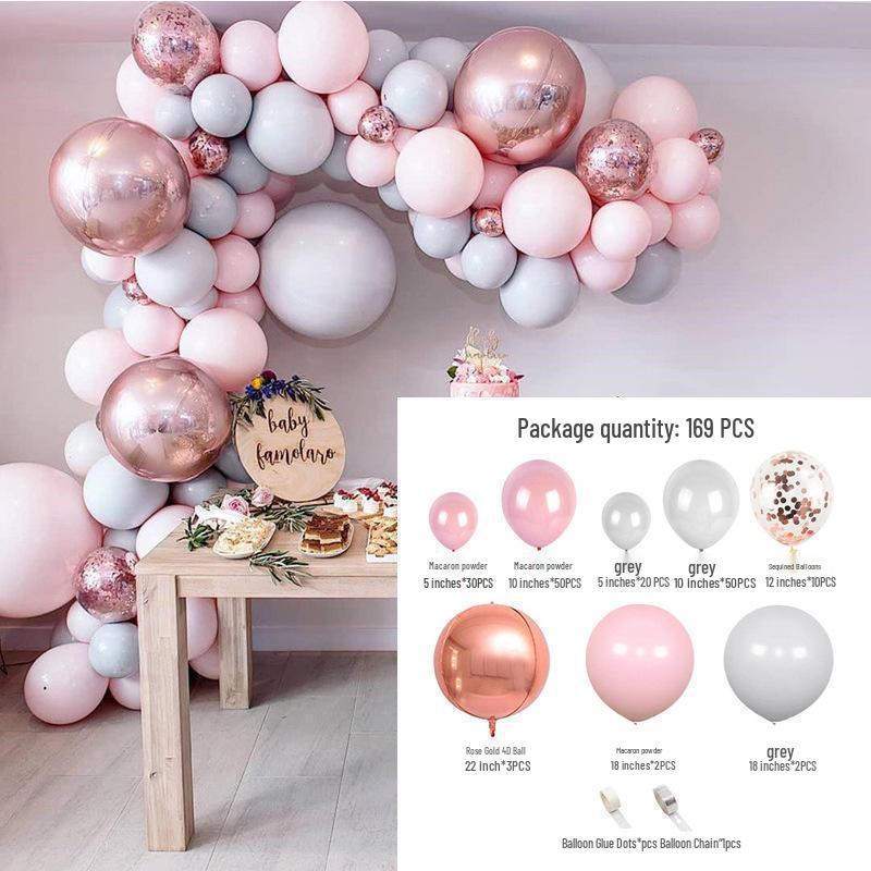 Elegant Birthday and Wedding Balloon Set - High-End Latex and Arch Decorations for Special Occasions