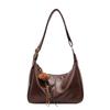 Vintage Leopard Print Tote Bag Women's Large Capacity Shoulder Bag Soft Leather Crossbody Bag