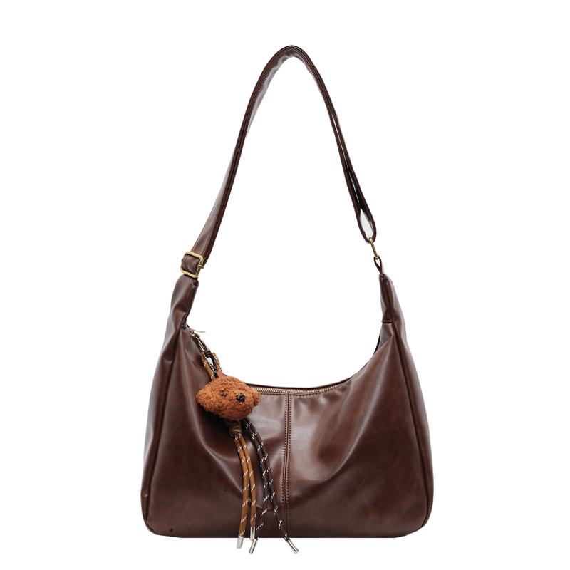 Vintage Leopard Print Tote Bag Women's Large Capacity Shoulder Bag Soft Leather Crossbody Bag