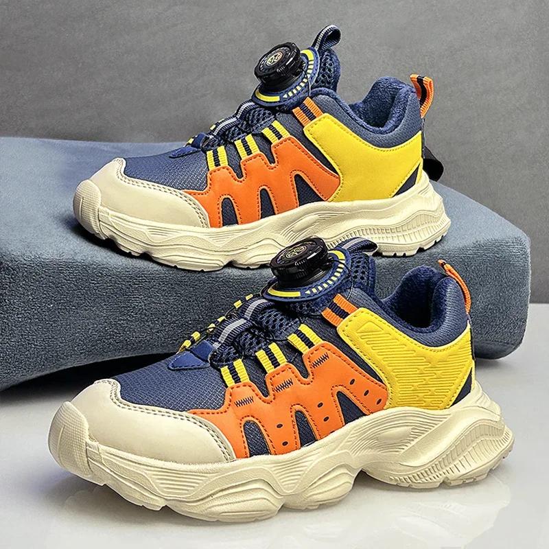 Warm Plush Outdoor Sneakers Kids Big Size 39 Non-slip Childrens Sports Sneakers  Fashion Original Winter Shoes Trainers for Boys