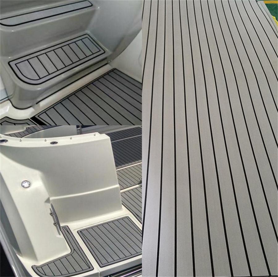 5 rolek obrzeża pokładu z drewna tekowego EVA do łodzi, wykładzina podłogowa morska, dywan, taśma samoprzylepna 5,8 cm x 240 cm x 6 mm, akcesoria do jachtów i łodzi