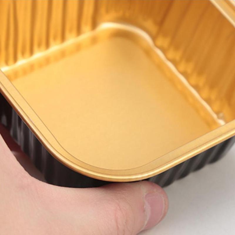 10 szt. Aluminiowe foremki na babeczki Nieprzywierające aluminiowe foremki do pieczenia 150 ml Kwadratowe foremki na budyń i desery Artykuły na przyjęcie weselne