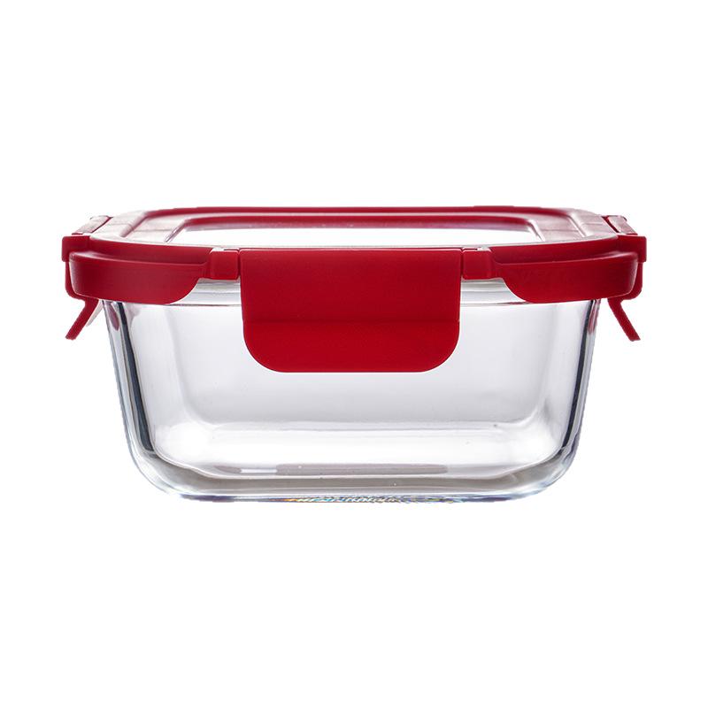 High Borosilicate Glass Lunch Box - Office Worker Bento Box with Fresh-Keeping Seal