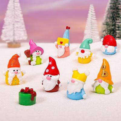 Christmas Cute Witch, Dwarf, Santa Claus, Resin Craft Decorative Items, Small Ornaments and Accessories