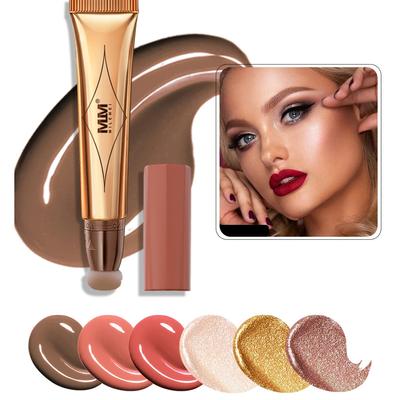Matte Beauty Blush Wand Sponge Head Lip and Cheek Moisturizing Hydrating and Easy To Push On Liquid Blush