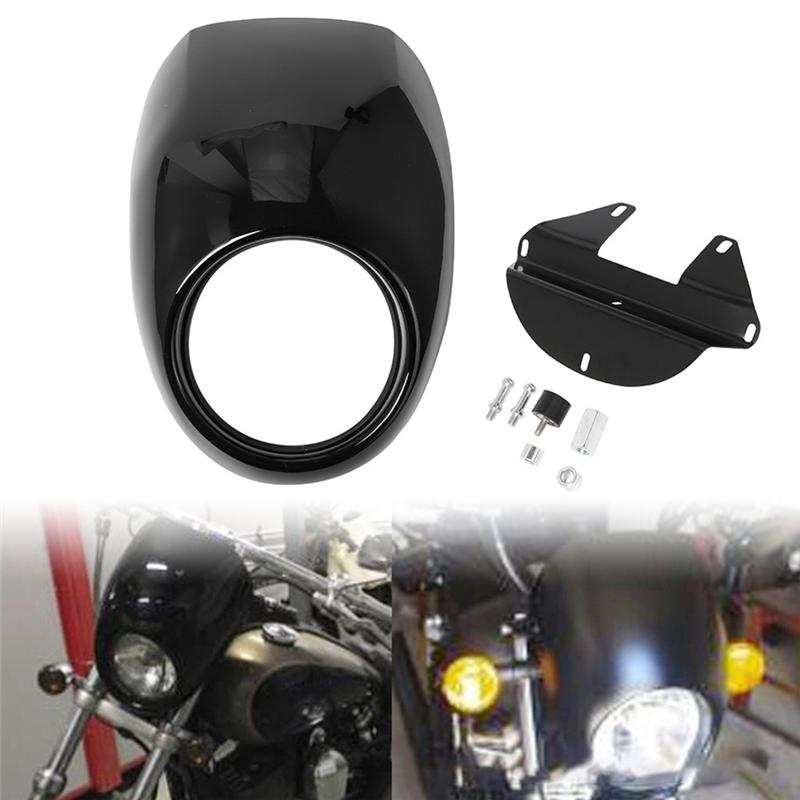 NEW-Headlight Cover Motorcycle Headlight Cover Headlight Cover For XL1200 Bright Black