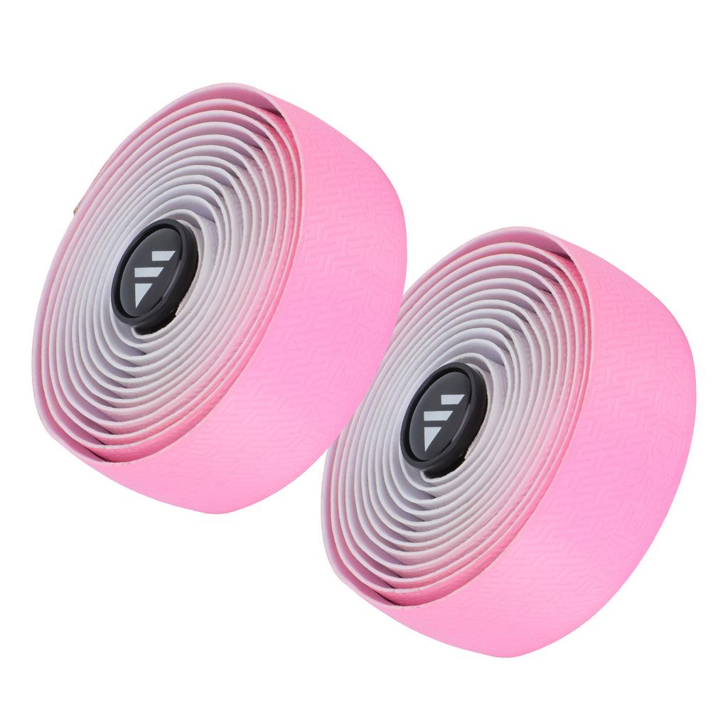 Rennrad Z-Muster Zweifarbig Farbverlauf Lenkerband mit Endstopfen Stoßabsorbierend Komfortabel zum Fahren PU+Schaumstoff Rosa