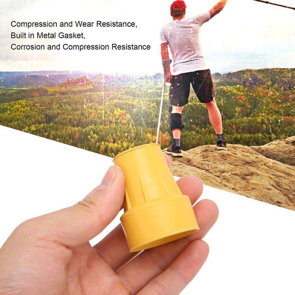 5 STÜCKE Einzelwinkel Gehstockspitzen 3/4 Zoll Imitationsreifenprofil Konservierend Rutschfestes Gummi 19mm Krückenspitzen für Handkrücke