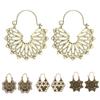 Flower Hoop Hollow Retro Jewelry Filigree Women Gift