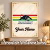 Penrith Panthers Custom Name Text 5D Diamond Painting Kit DIY Full Drill Diamond Art Decoration