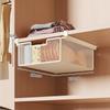 Wardrobe Hanging Shelf: No-Drill Wall-Mounted Storage Rack for Cabinet or Underwear Organization