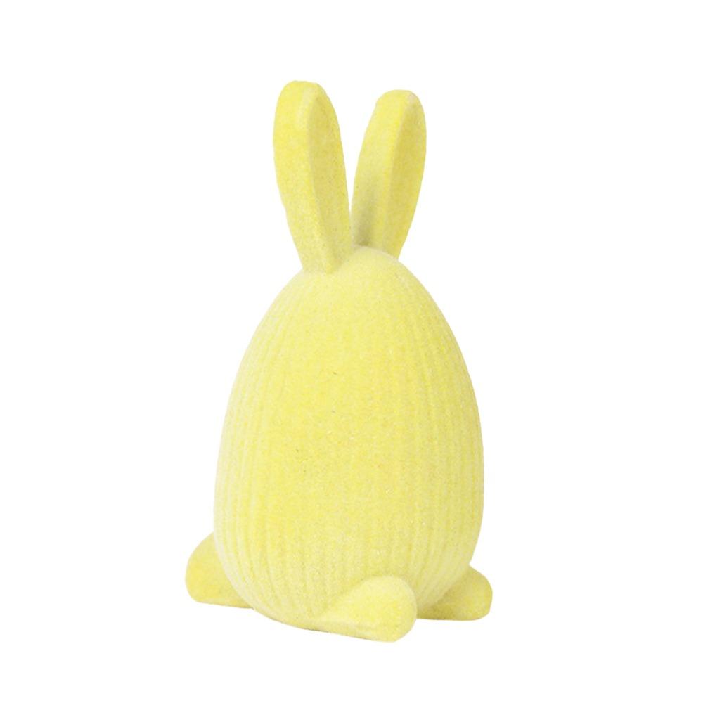 Resin Easter Rabbit Figurine Multicolor Cartoon Buuny Statue Creative Easter Egg Rabbit Gift