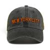 NEW YORK Letter Baseball Cap Men Summer Mesh Caps Women's Snapback Side Vintage Side Embroidery Hip Hop Trucker Hat Unisex