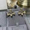 New Hot Brand Vintage Earrings for Women Luxury Jewelry Fashion Water Drop Designer Eardrop Pure 925 Sliver Party Stud Earrings