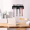 Benutzerdefinierter Metallmedaillenhalter Wandhalter Display Personalisierter Namens-Auszeichnungshaken für Zuhause Schlafzimmer Thanksgiving Dekor