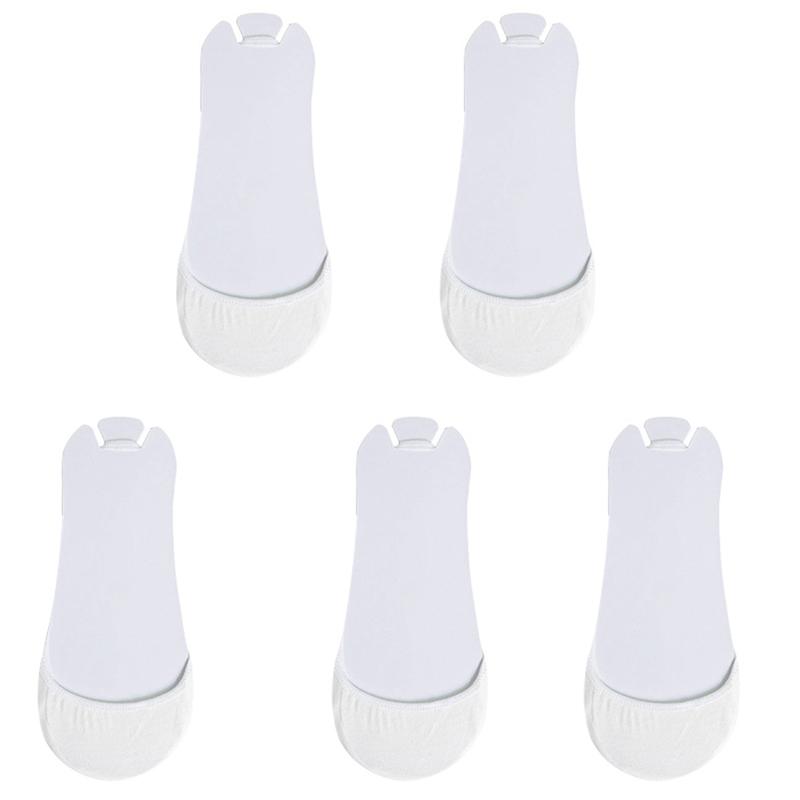 5 Perechi Șosete Dama Bumbac Șosete Barcă Antiderapante Invizibile Subțiri Șosete Subțiri de Vară cu Jumătate de Talpă Bretelă Nu Cad Șosete Barcă