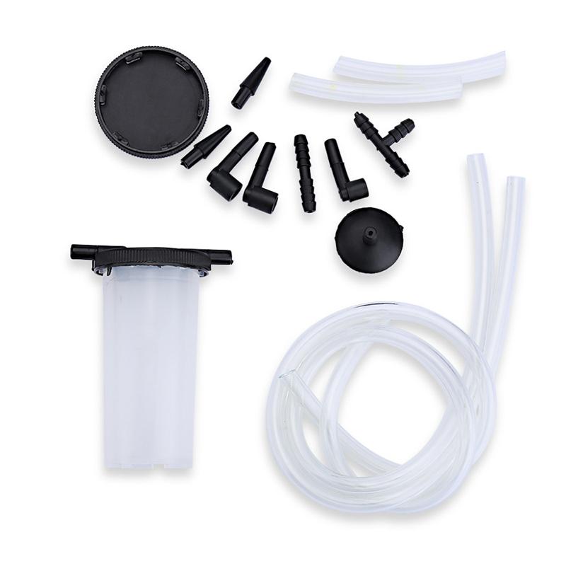 DIY Brake Fluid Bleeder Tools Vacuum Pistol Pump Tester Kit Aluminum Pump Body Pressure Vacuum Gauge