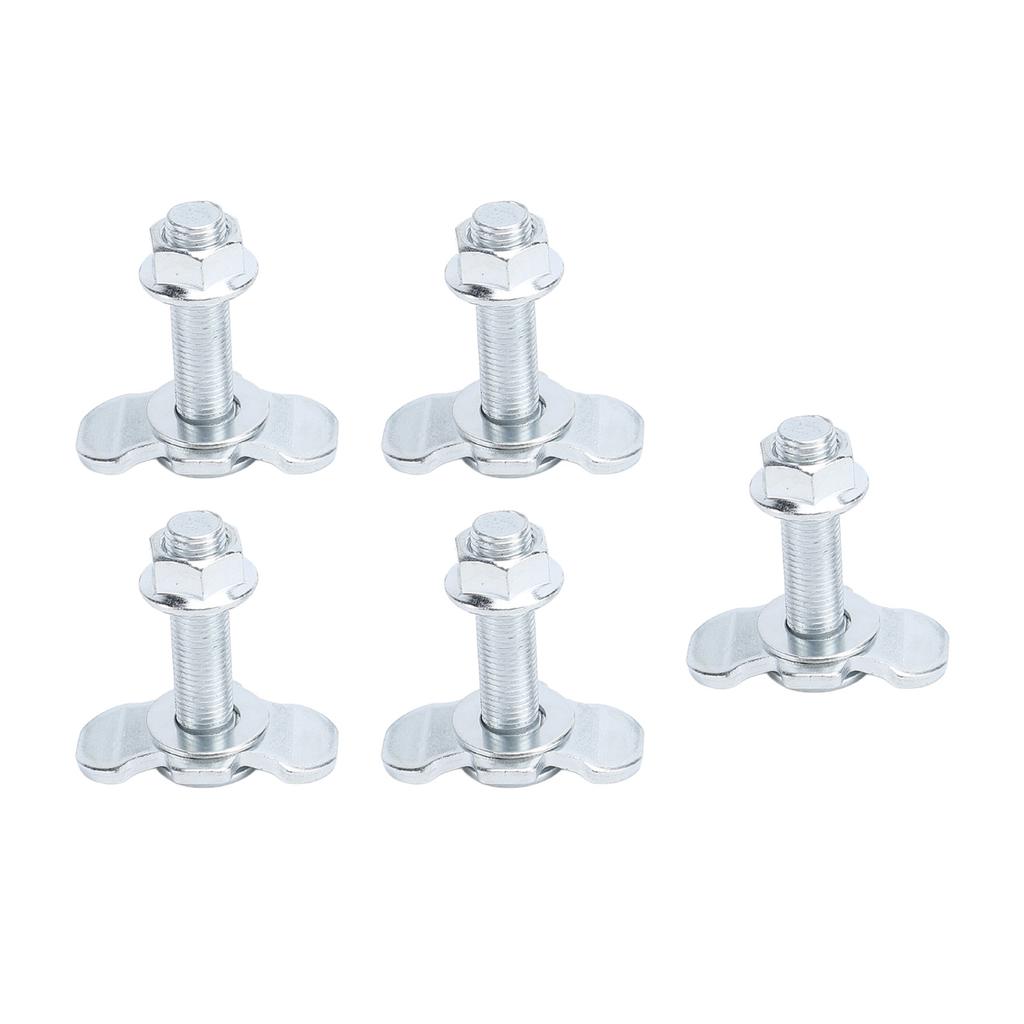 5pcs L Track Double Lug Threaded Stud Nut Fitting M10x45mm for Truck Bed Trailer Cargo Control