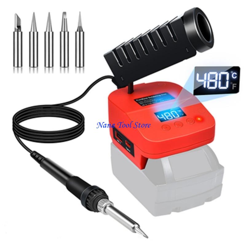 

31GJ Professional Rapid 8 Second Heating Soldering Station with Temperature Memory Low Battery Alert for Precise Welding Task