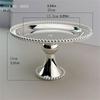 Elegante Alzata Rotonda per Torta Vassoio per Dolci in Acciaio Inossidabile per Frutta Snack Caramelle Decorazione Tavolo da Cucina e da Pranzo