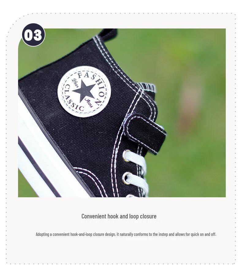 Kids' High-Top Canvas Shoes: Korean Style Spring Shoes for Boys and Girls