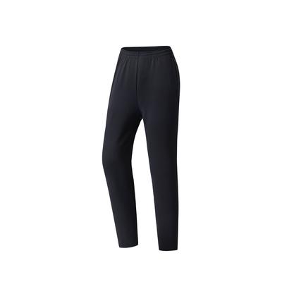 Lightweight Warm Velvet Long Pants Women Bottoms Basic-Black 162617301N-1