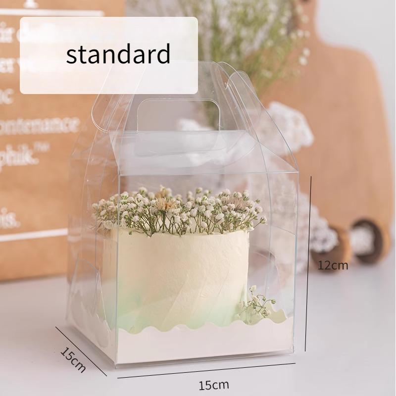Disposable Transparent Cake Case One Piece Portable Pastry Gift Boxs Explosive Cake Portable Packaging Chest with Multiple Sizes To Choose From