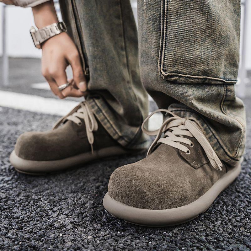 Fashion Men's Casual Shoes With Laces Flat Lightweight Work Classic Original Hiking Male Shoe Vulcanize Without Leather Walking Sneakers