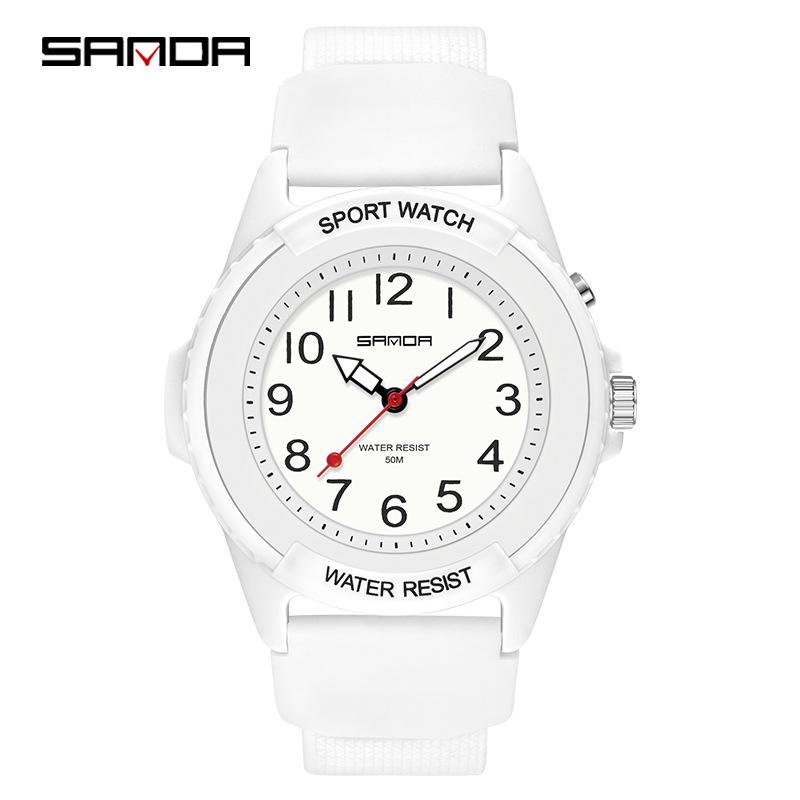 Multicolor Sanda 50M Waterproof Luminous Dial Sport Watch