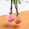 New Trendy Water Drop for Women Men Necklace Perfume Bottle Pendant Jewelry Gift Oil Diffuser Vial