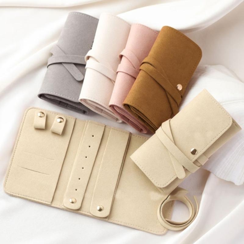 Verpackungsbeutel Reisetasche Aufbewahrungstasche Elegante Schmuckverpackungstasche Schmuckrollen Tasche Schmuck-Display-Tasche für Schmuck