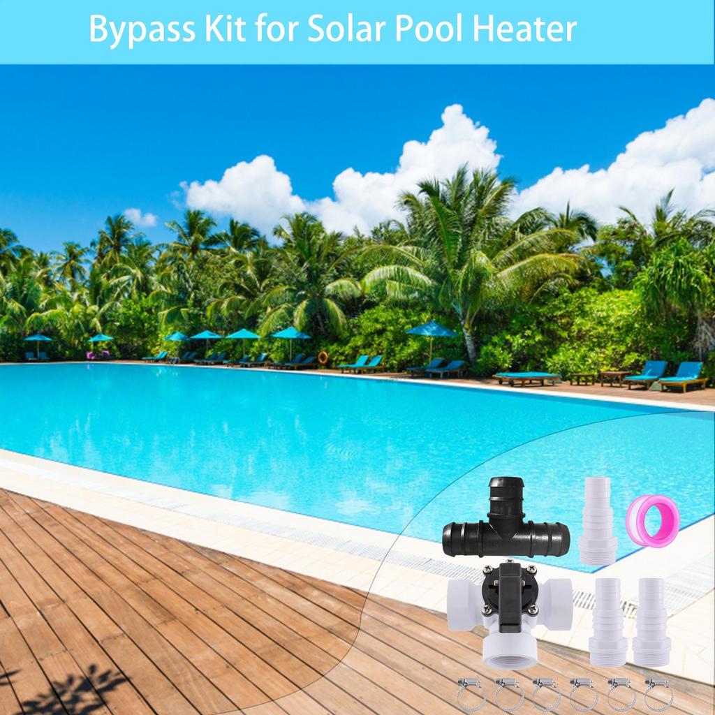 Zestaw obejściowy do podgrzewacza basenowego Zestaw regulacyjny zaworu rozdzielającego basen Połączenie węża Mocowanie wielu jednostek Akcesoria basenowe
