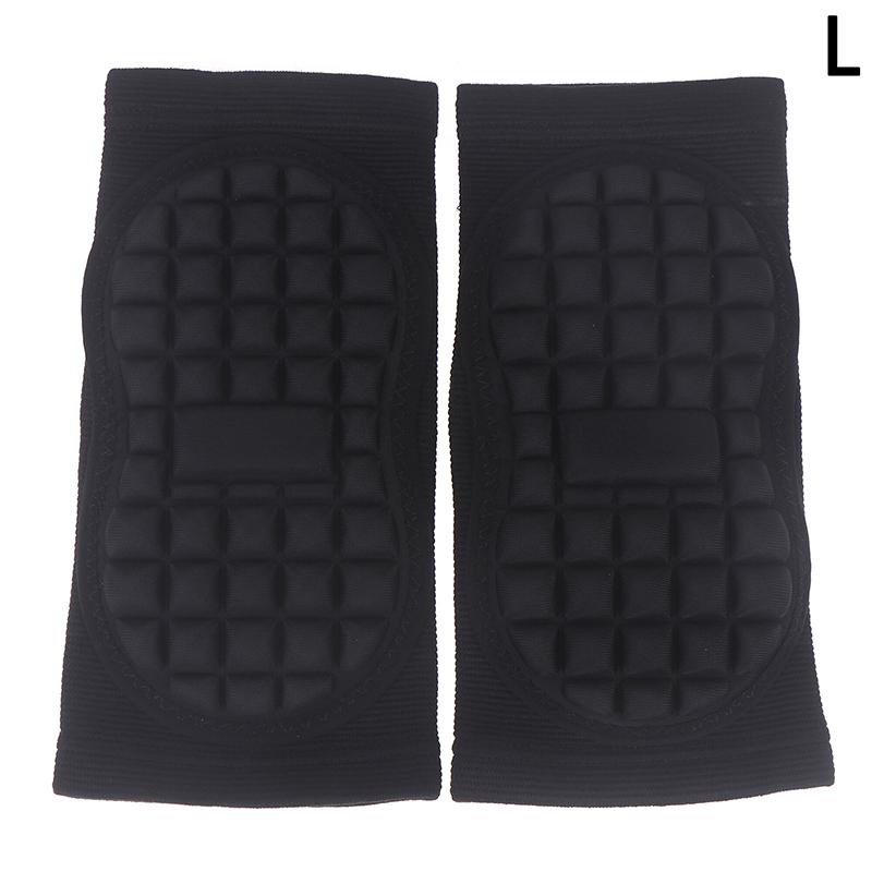 

1 пара защитных губчатых наколенников для волейбола, мягкий дышащий наколенник для поддержки колена для женщин, мужчин, спорта, танцев, футбола L