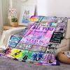 Music Quotes And Instruments Collage Lightweight Customizable Blanket Text Soft Warm Cozy Suitable For Sofa Couch Office Bed Picnics Four Seasons