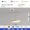 Modern UFO Chandelier: Adjustable Dining Room Light with Full Spectrum Eye Protection