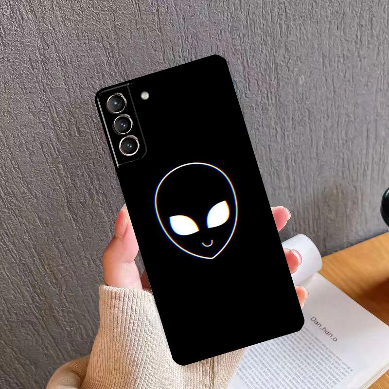 Cartoon Space Alien UFO Soft Case For Samsung Galaxy S20 FE S21 S22 S23 Ultra Note 20 S8 S9 S10 Note 10 Plus Coque