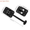 Y4UA 6Inch Door Holder Catch for Trailer Campers Replacement T-Style Door Hold Hook Plastic Catch Holder