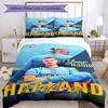 Haaland Customize Text Bedding Set Design for Decorate Room Machine Washable Bedroom Decor Perfect Gift for Women Men