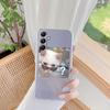Funny Cat Patterned Soft Silicone Clear Case For Xiaomi Redmi Note 13 Pro 13C Samsung A55 A54 A34 S24 M35 iPhone 15 Camera Protective Shockproof Cover