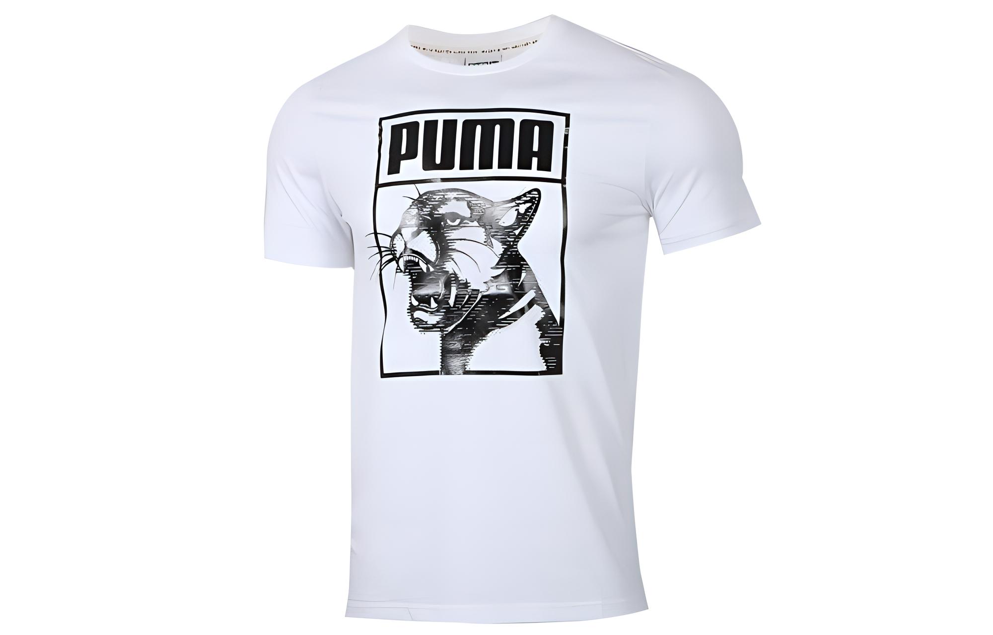 PUMA Set-in Sleeve T-Shirt Men s White 598245-52 XL