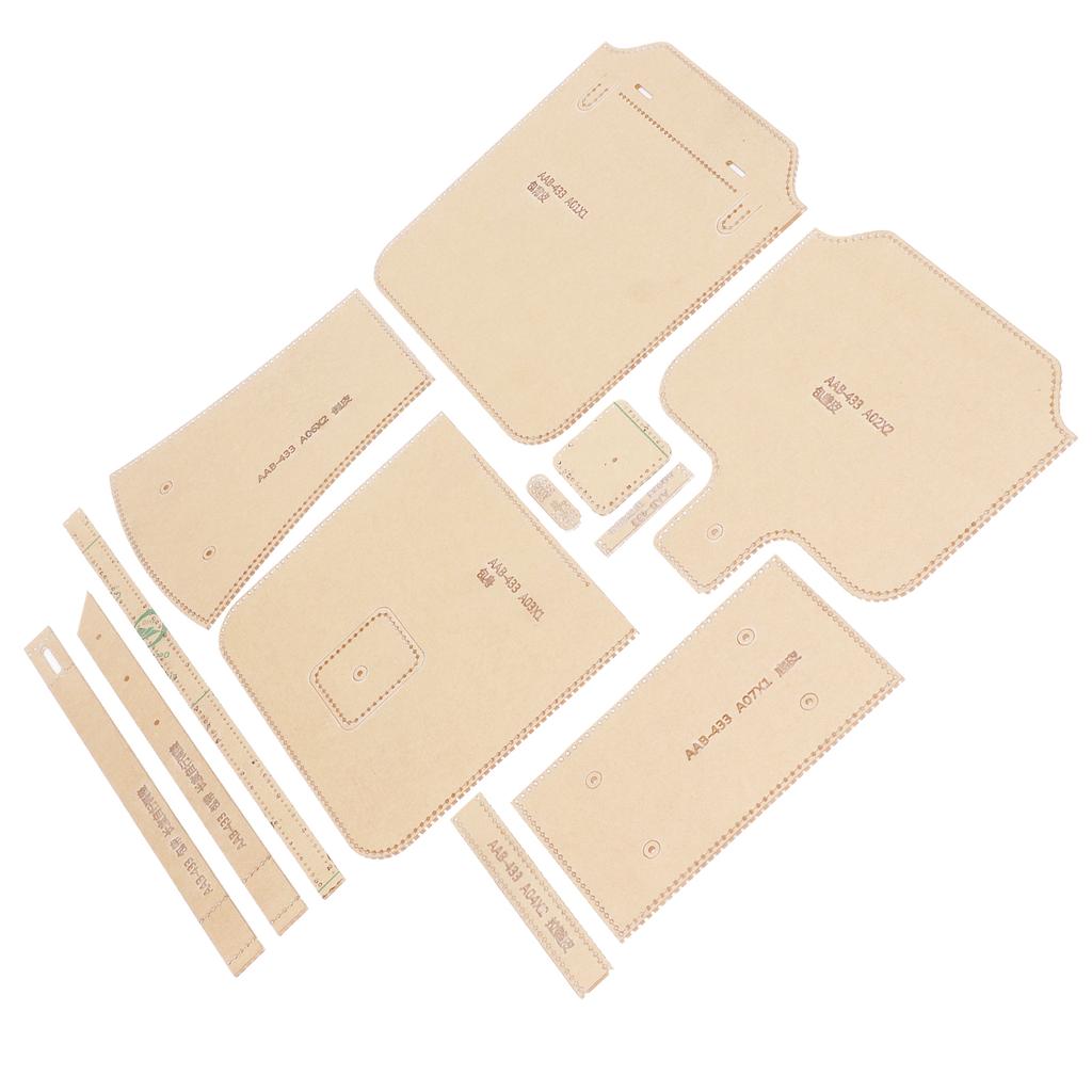 12Pcs Clear Acrylic Shoulder Bag Pattern Template Handbag Pattern Stencil Template for Leather Hand Craft DIY Tool