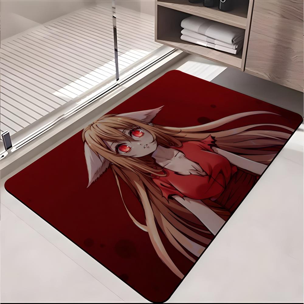 ANIME F-Fox Spirit Matchmaker Floor Mat Absorbent Floor Mat Non-Slip Entrance Rug for Bathrooms Restrooms and Toilets