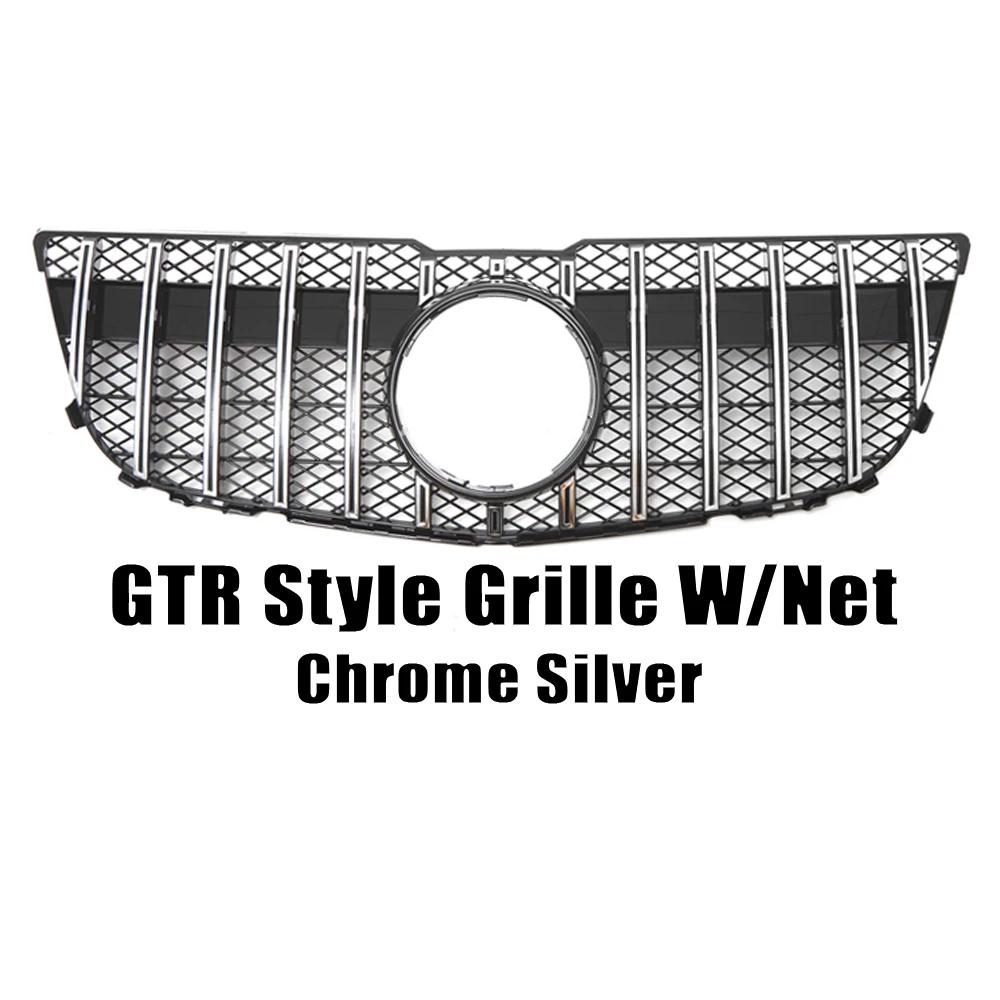 XVIP GTR Style Kühlergrill für Mercedes Benz GLK-Klasse X204 2013-2015 GLK250 GLK300 GLK350 Schwarze Diamanten Style Rennsportgrills