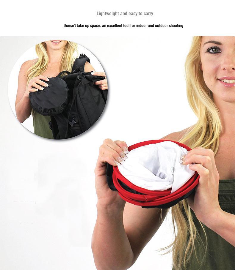 LED Softbox with Red/Black Honeycomb Edge for Portrait Photography
