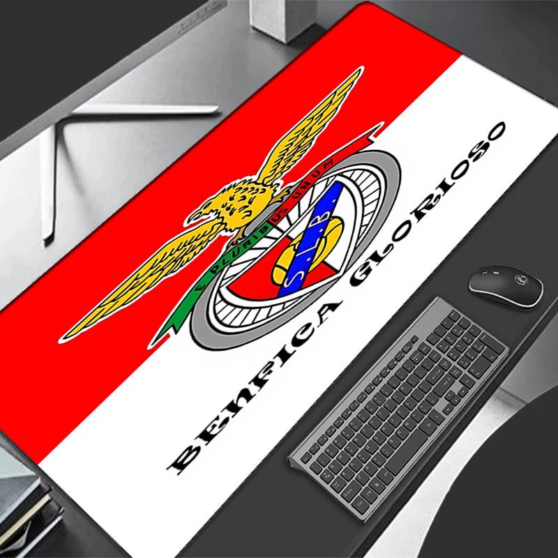 Sport Lisboa e Benfica Theme Premium Non-slip Mouse Pad with Stitched Edges,Durable Rubber Material,for Desktop & Gaming Great Gifts