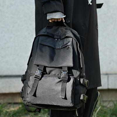 Schoolbag Backpack Korean Style Harajuku Large Capacity Versatile Trendy Backpack for Men, College Students, Instagram Schoolbag for Women