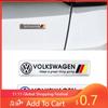 RUNTB1 For VW Car Aluminum Body Badge Trunk Decal Emblem Sticker For Rline R Polo T5 Golf 5 MK6 7 8 Passat GTD GTI Jetta T