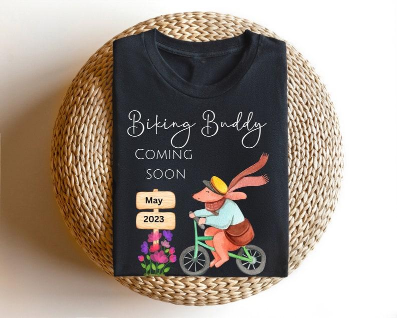 Big Brother Biking Buddy T shirt, big brother shirt, soon to be a big brother, pregnancy announcet shirt 150