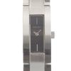 G Logo Watches 3600M Silver blackDial Stainless Steel Quartz Analog Display Women Used