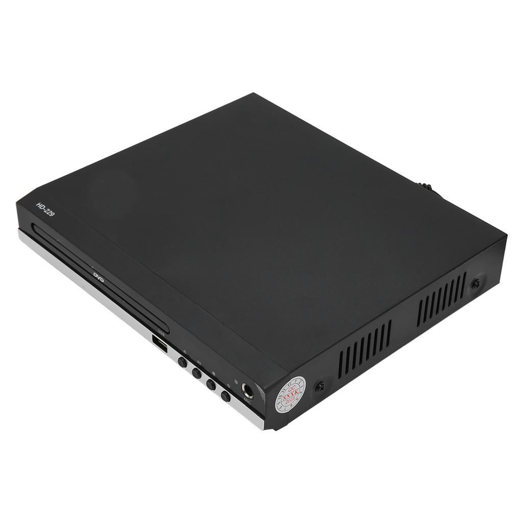 Mini DVD Player 1080P Support AV Output Remote Control HD Multimedia Interface DVD CD Player with USB Port 110‑240V